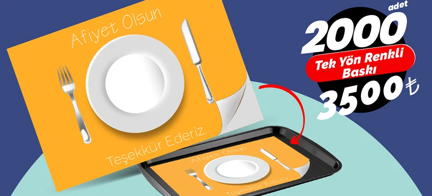 Tek Yön Renkli Baskı, Hazır TasarımΩ