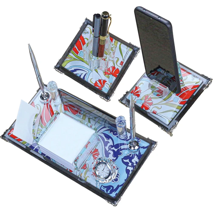 3lü Kristal Masa Seti