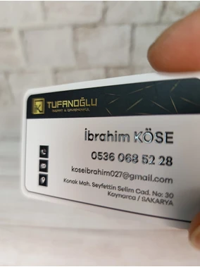 700 Gr. / Kabartma Laklı Kartvizit Örnek Çalışmaları