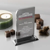 MS-311 Füme Kristal Plaket