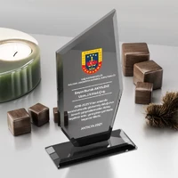 MS-322 Füme Kristal Plaket